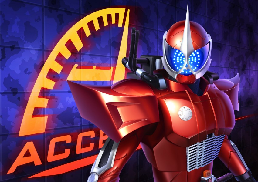 kamen rider accel (kamen rider and 1 more) drawn by hokuto_(hokuto_pk)