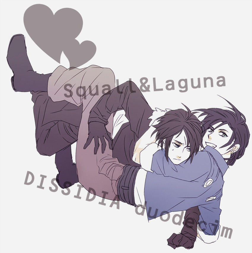 squall leonhart and laguna loire (final fantasy and 3 more) drawn by kataru