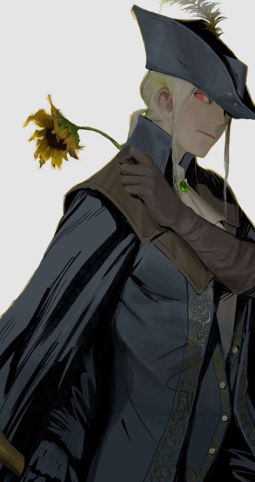 lady maria of the astral clocktower (bloodborne) drawn by frozensoba