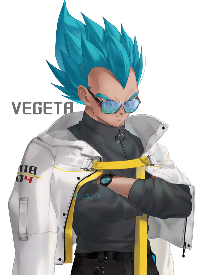 vegeta (dragon ball and 1 more) drawn by ksuke_(k-taro31)