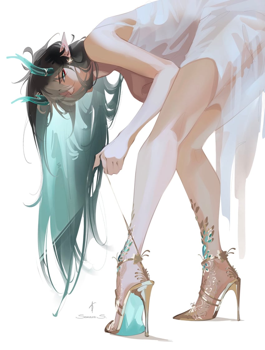 dan heng (honkai and 1 more) drawn by sofia_(saminsecretlol)