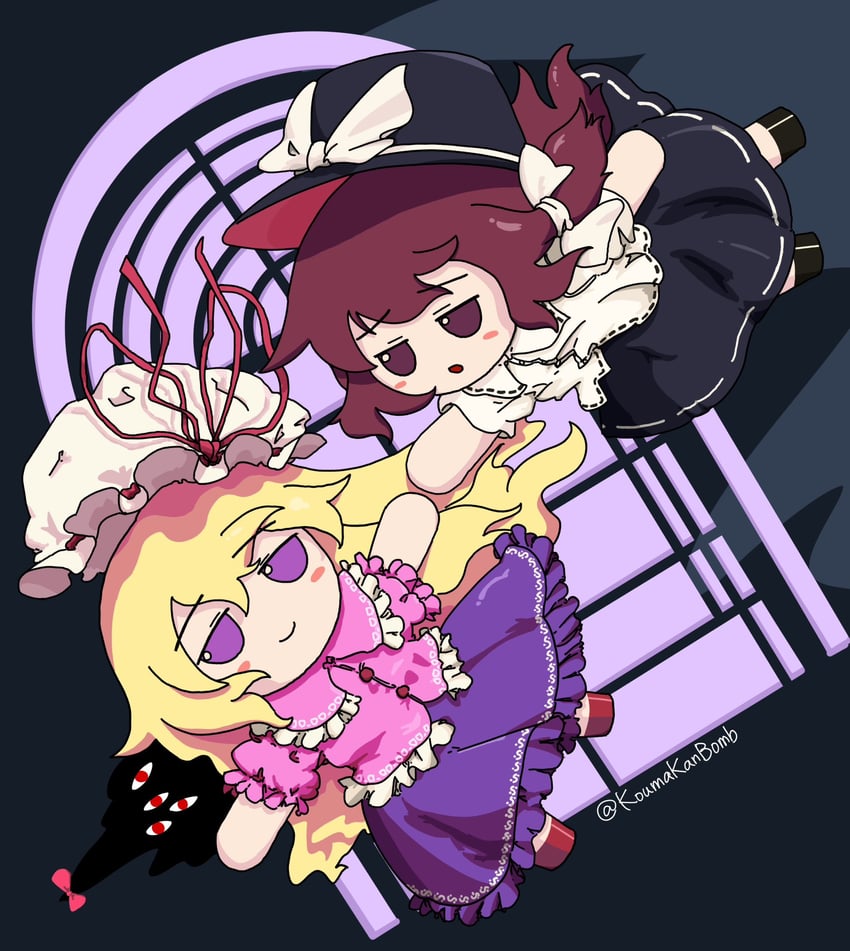 usami renko and maribel hearn (touhou and 1 more) drawn by koumakanbomb