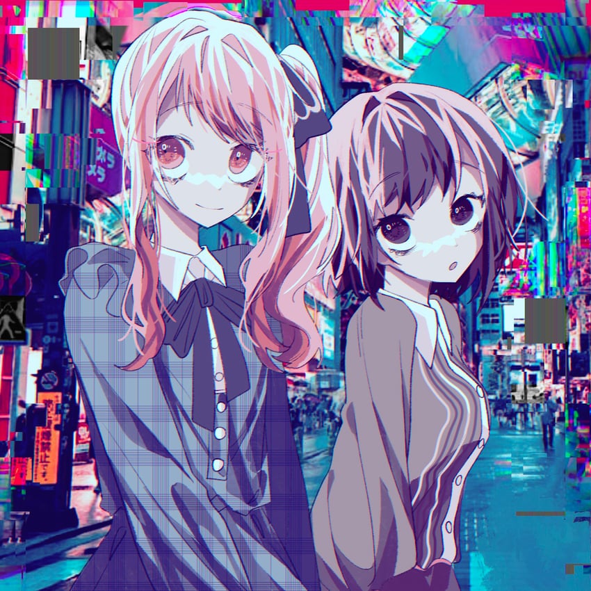 shinonome ena and akiyama mizuki (project sekai) drawn by zer0h