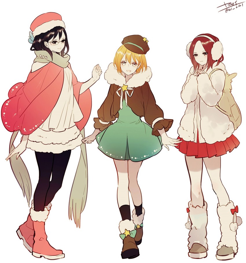shimizu kiyoko, yachi hitoka, and shirofuku yukie (haikyuu!!) drawn by yasai_(getsu)
