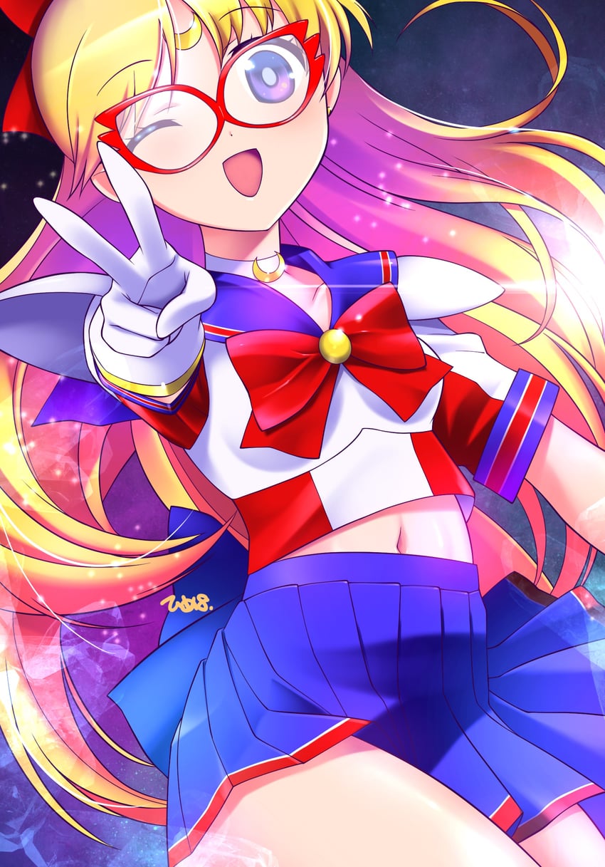 aino minako and sailor v (bishoujo senshi sailor moon and 1 more) drawn by himehachi_(hime8manga)