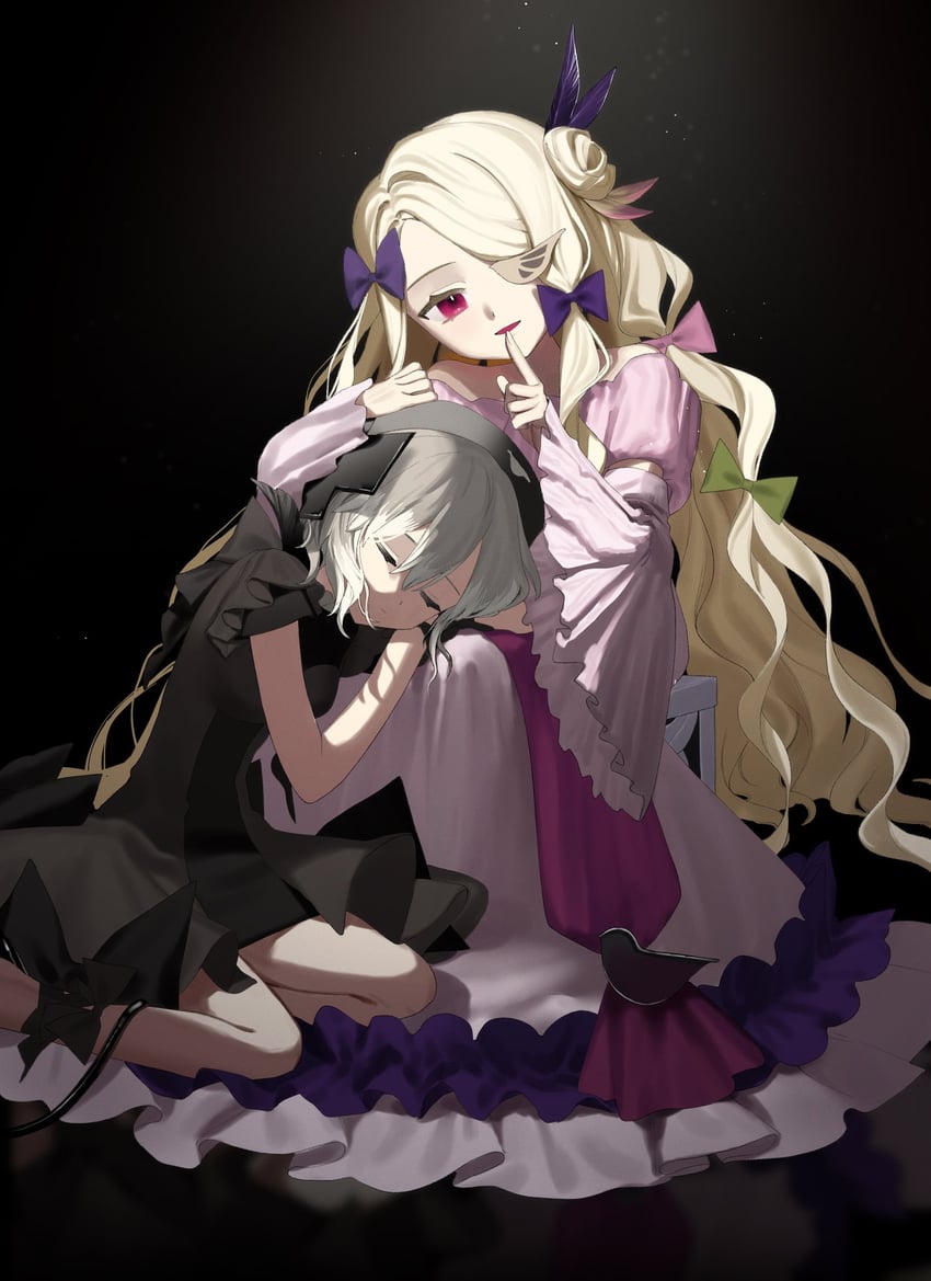 shadowgale and pfle (mahou shoujo ikusei keikaku) drawn by chizuru_(cizz_ru)