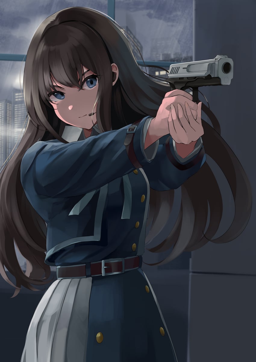 inoue takina (lycoris recoil) drawn by maou_(pixiv55083682)