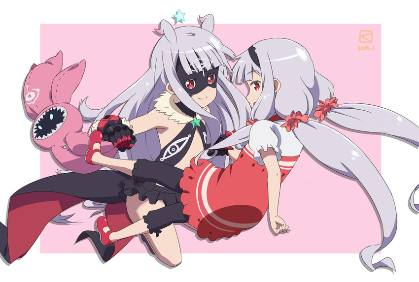 hoshimiya kate, venera-sama, and galaktika (sekai seifuku: bouryaku no zvezda) drawn by miyahara_takuya