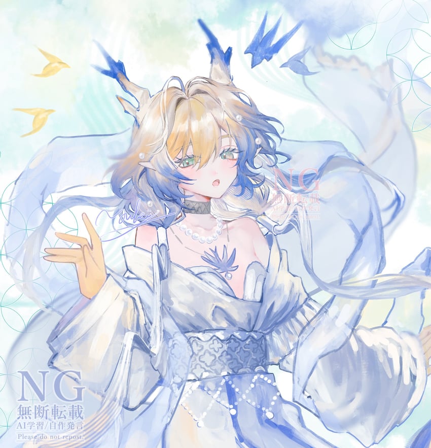 shu (arknights and 1 more) drawn by yuuki_(yukitomoka)