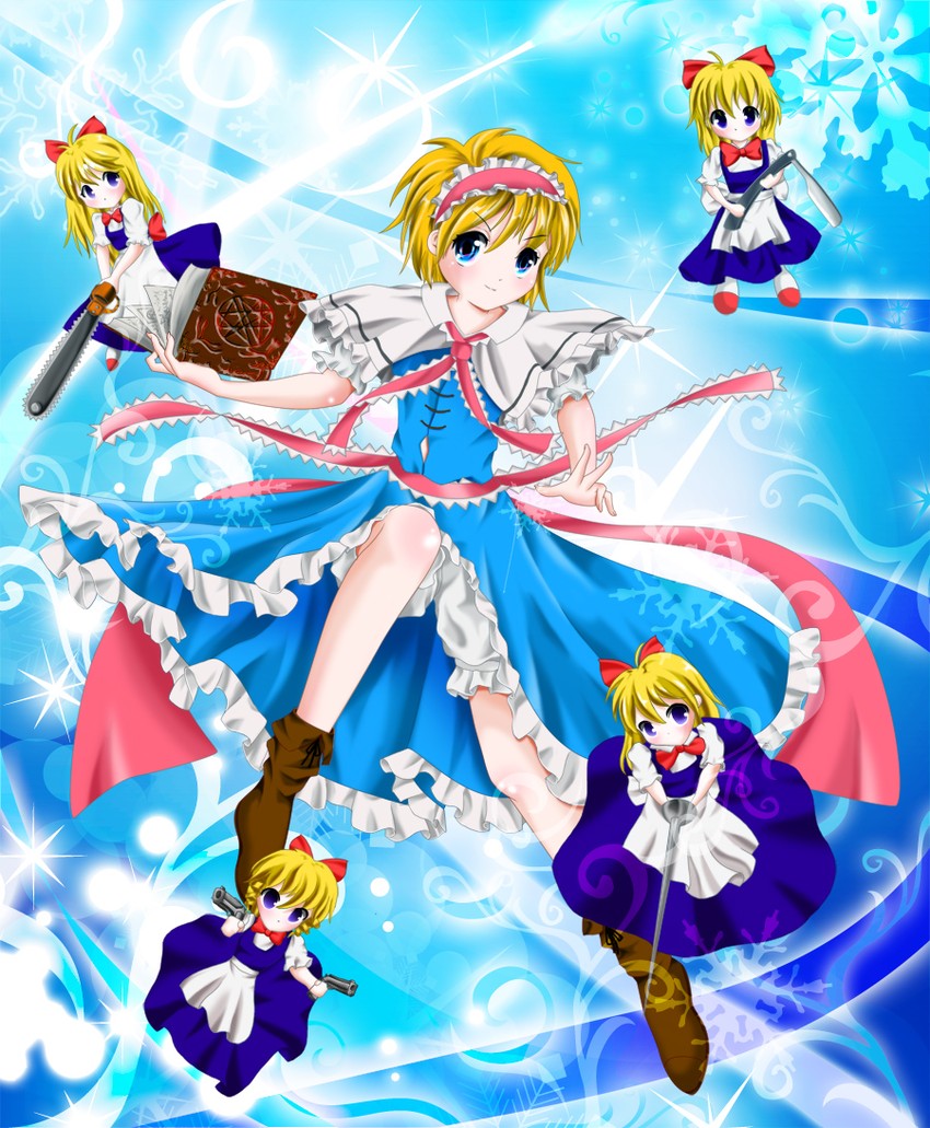 alice margatroid and shanghai doll (touhou) drawn by at_kiwi