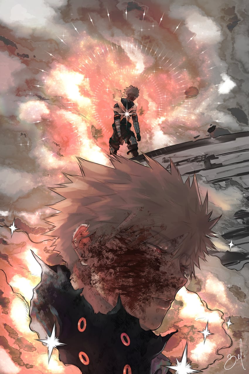 bakugou katsuki (boku no hero academia) drawn by bel_(slbelen_)