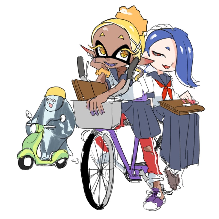 shiver, frye, and big man (splatoon and 1 more) drawn by samochau