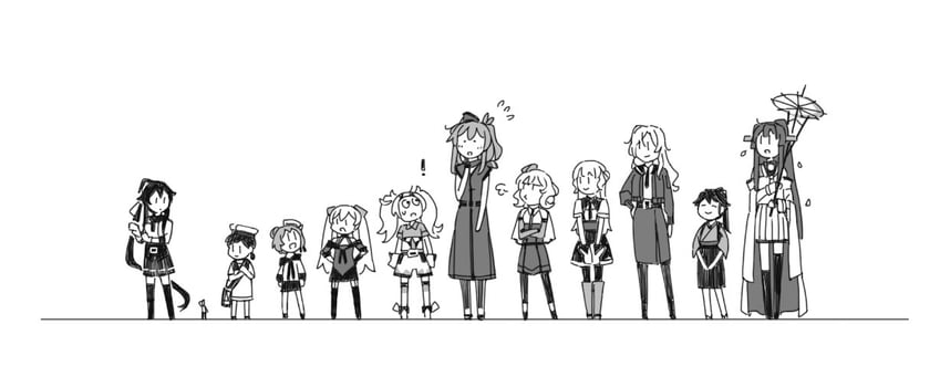 houshou, yamato, saratoga, yahagi, gambier bay, and 8 more (kantai collection) drawn by weidashming
