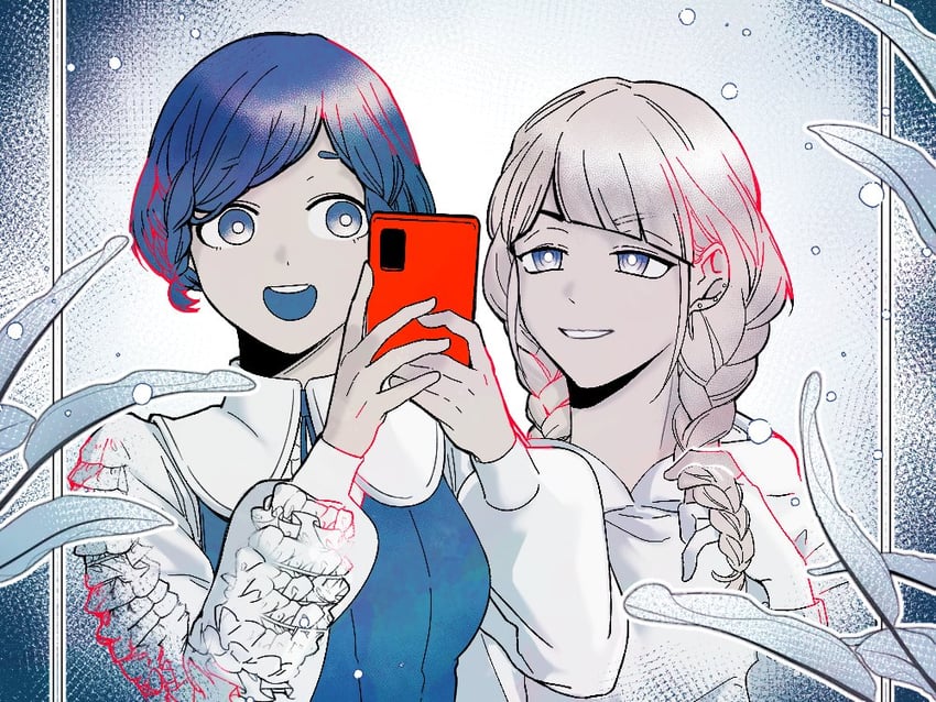 fukurai azami and jasmine (toshi densetsu kaitai center) drawn by b1ue_e4rth