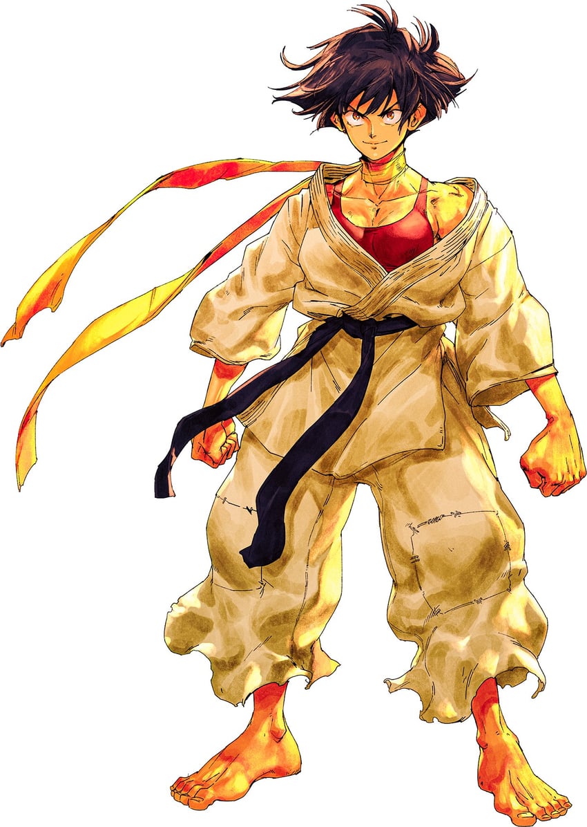 makoto (street fighter and 1 more) drawn by david_liu