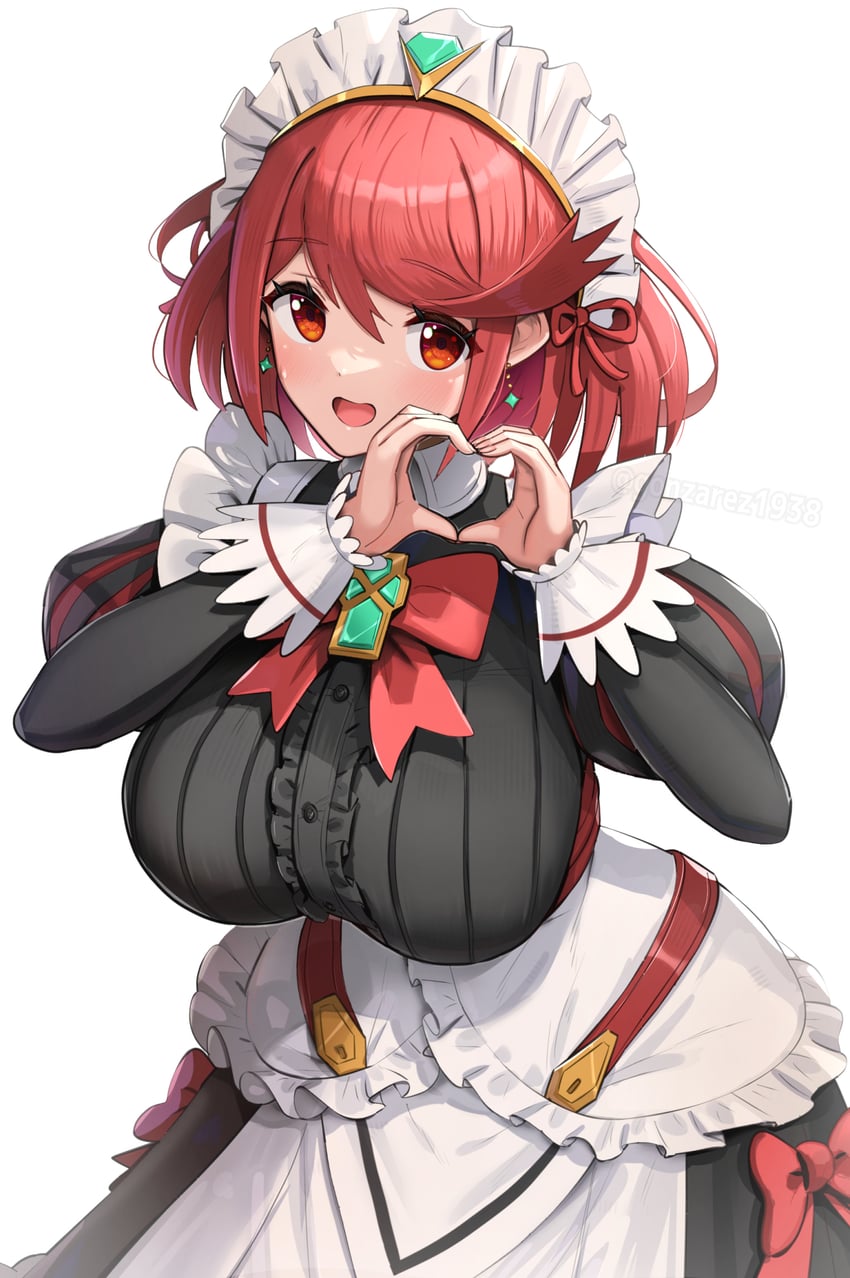 pyra, poppi, and poppi qt (xenoblade chronicles and 1 more) drawn by gonzarez