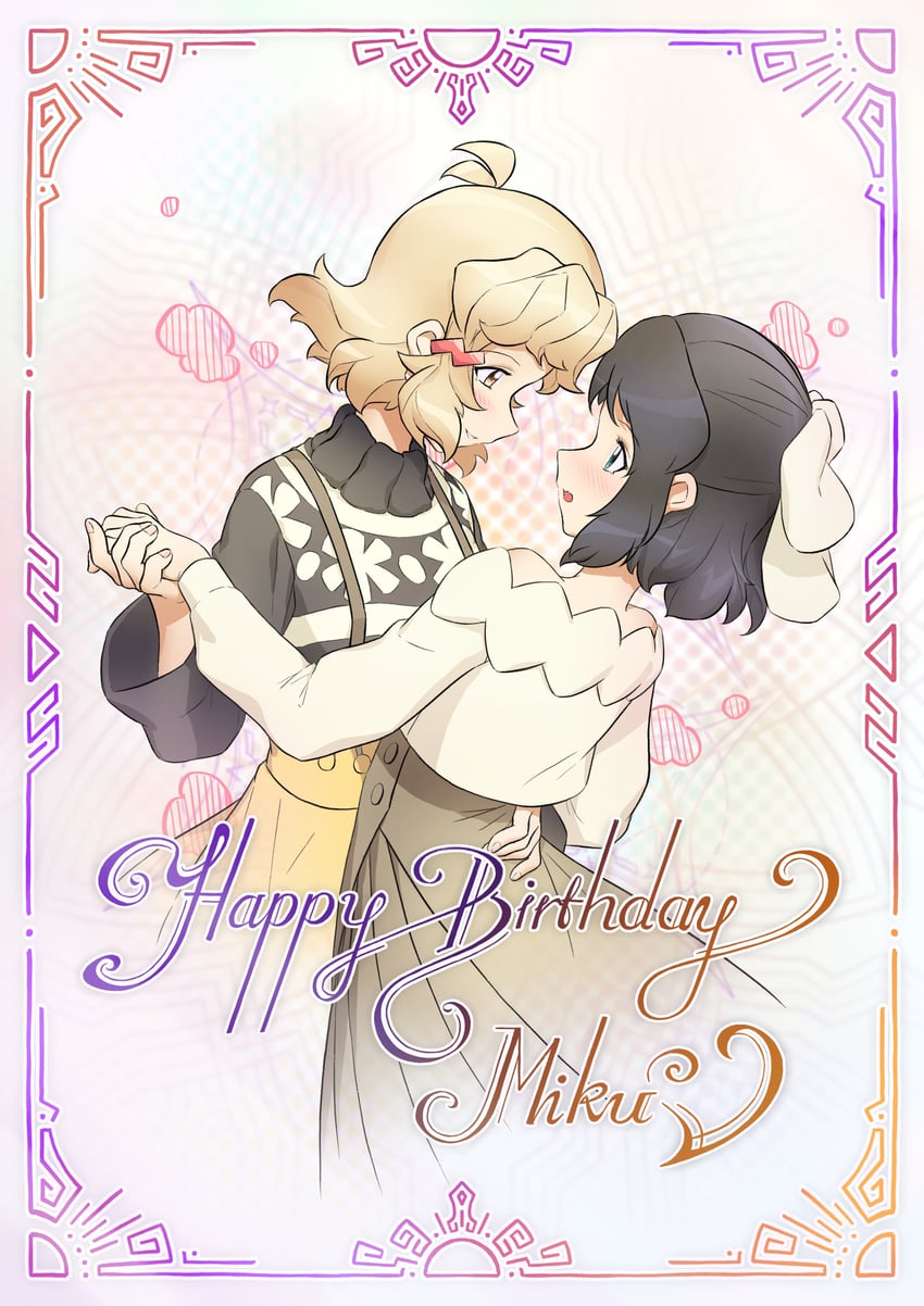 tachibana hibiki and kohinata miku (senki zesshou symphogear) drawn by 0x0023