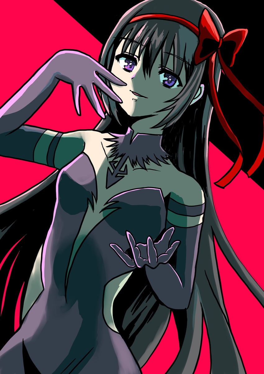 akemi homura and akuma homura (mahou shoujo madoka magica and 1 more) drawn by yamai_(fjeopswvjrrpwmf)