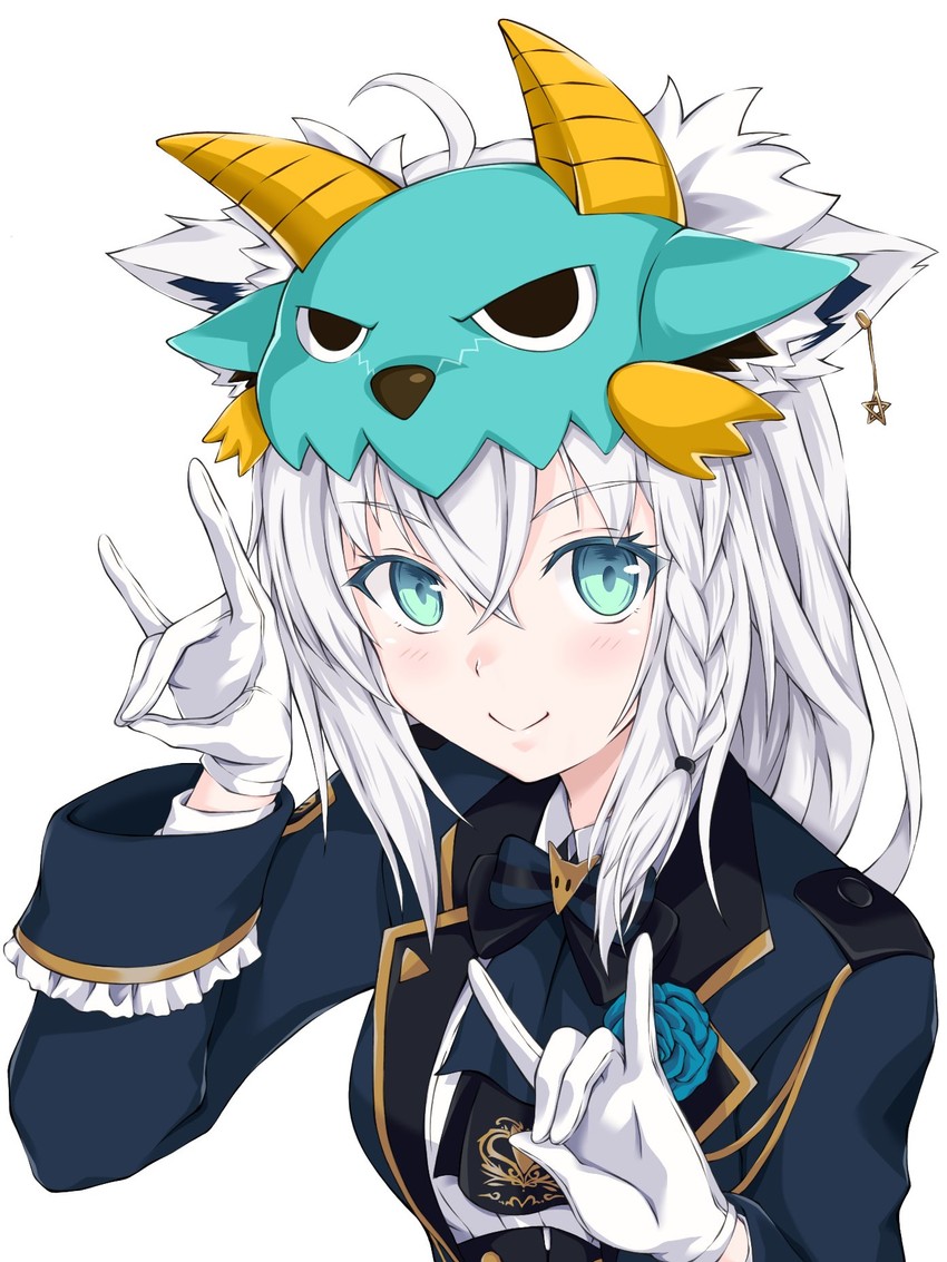 shirakami fubuki and zinogre (hololive and 1 more) drawn by orendji