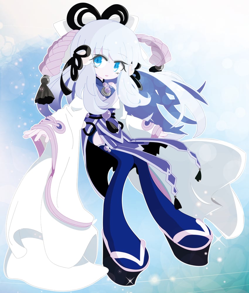 yuki-onna the ice mayakashi and yuki-onna the absolute zero mayakashi (yu-gi-oh!) drawn by yosu_(surume-ika)