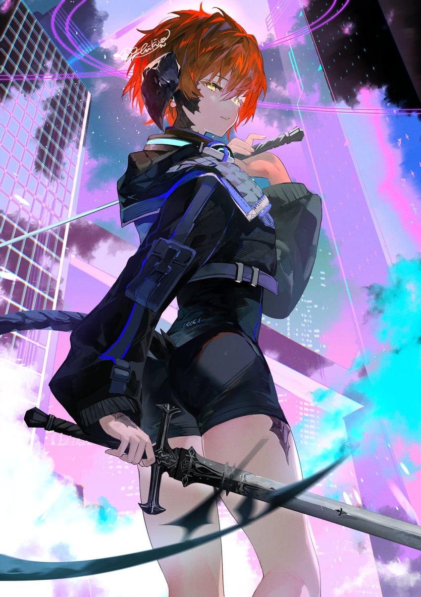 warrior of light and viper (original and 2 more) drawn by shikina_(mochigushi_)
