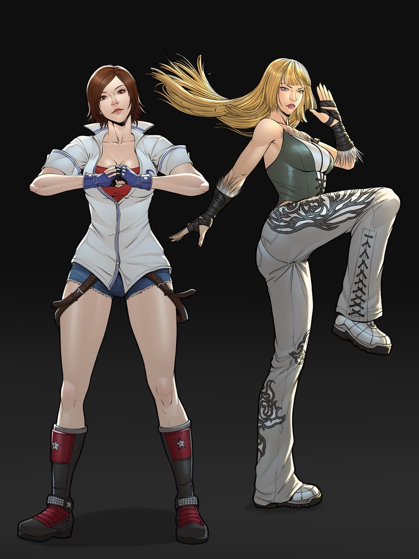 kazama asuka and lili (tekken) drawn by invictarex