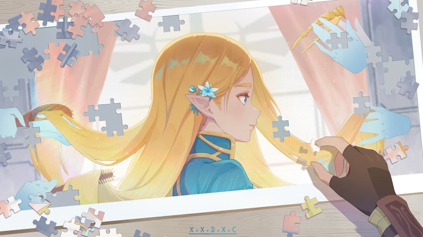 princess zelda (the legend of zelda) drawn by x.x.d.x.c