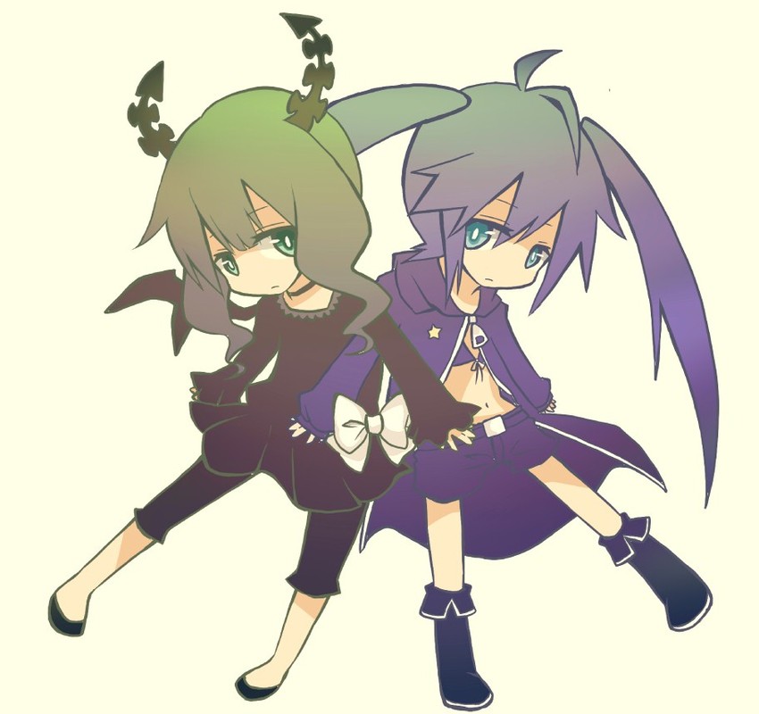 black rock shooter and dead master (black rock shooter) drawn by y-614