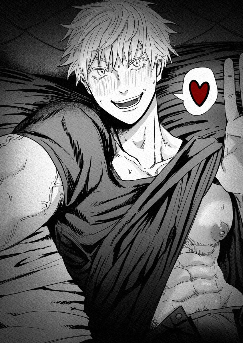 gojou satoru (jujutsu kaisen) drawn by goron_tkbprpr