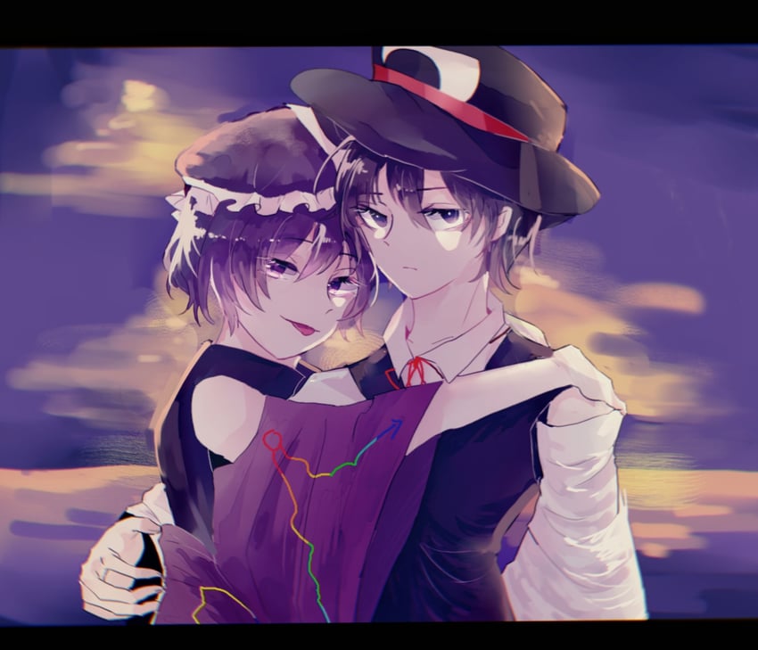 enraku tsubakura and shitodo kuroji (len'en) drawn by xuan9119