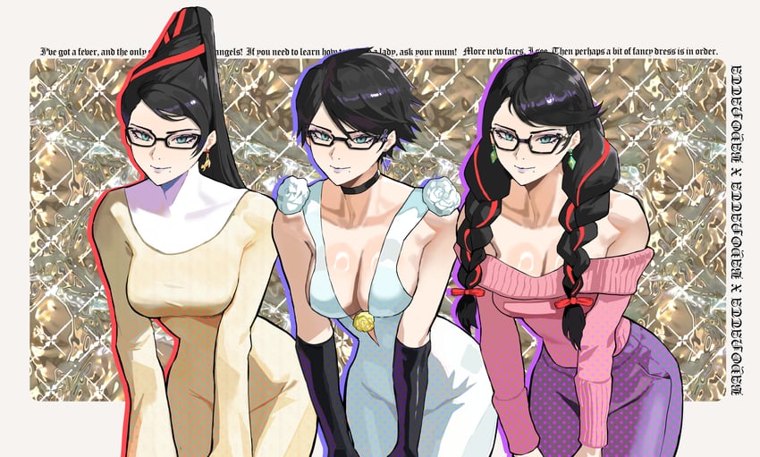 bayonetta (bayonetta and 3 more) drawn by park_ongjol
