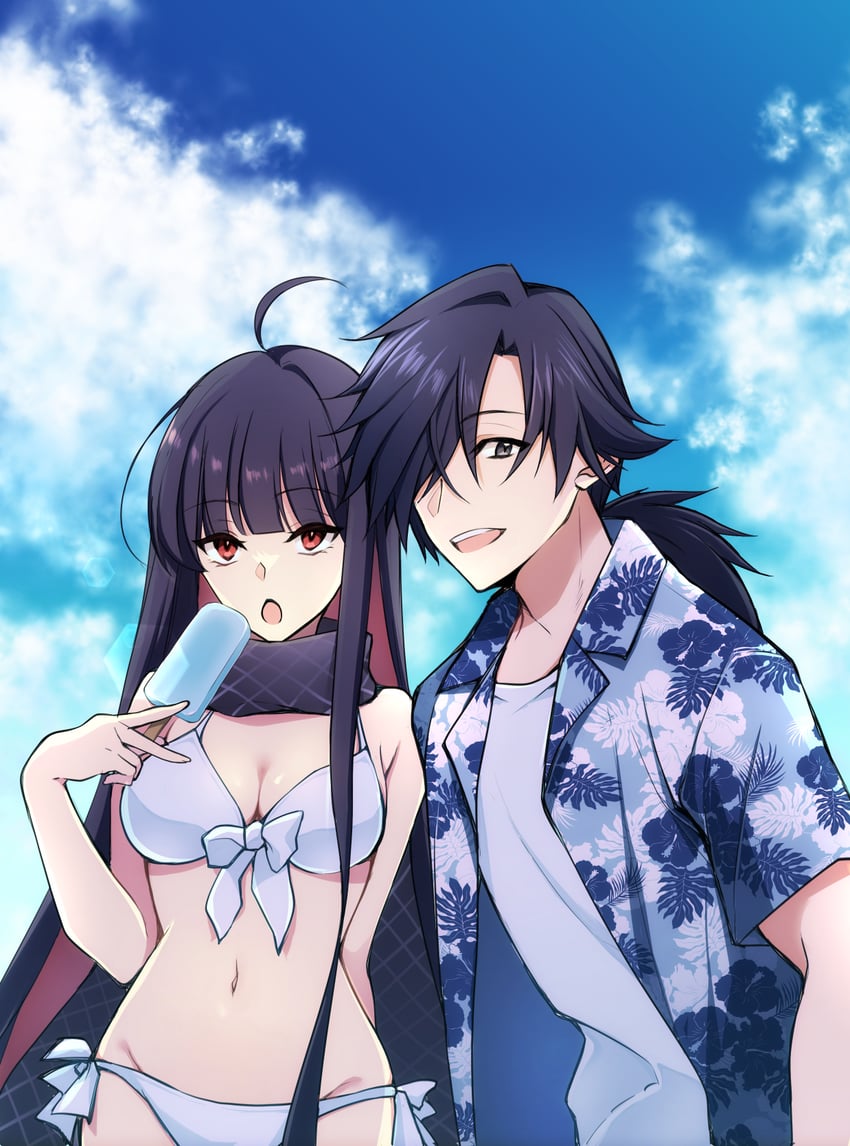sakamoto ryouma and oryou (fate and 1 more) drawn by migiwa_(pixiv121486)