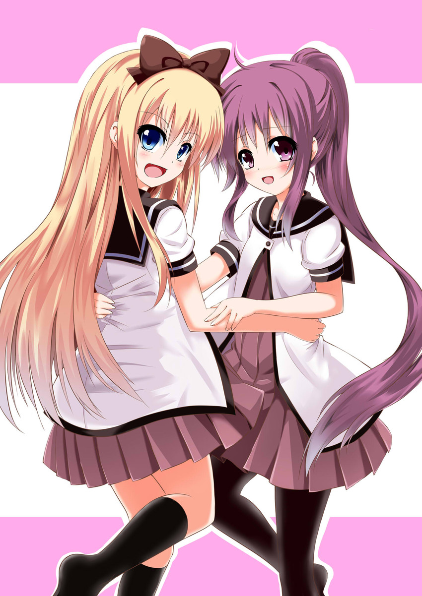 toshinou kyouko and sugiura ayano (yuruyuri) drawn by shimamoto_(simamoto23)