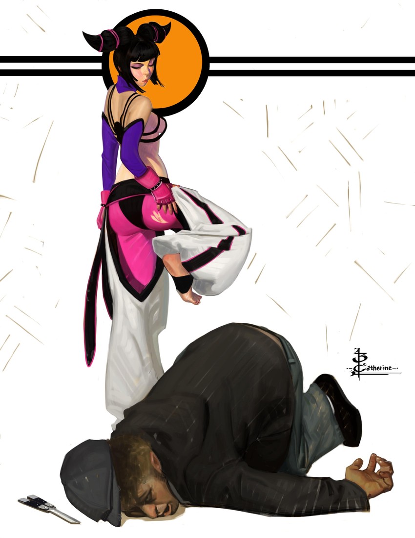 han juri (street fighter and 1 more) drawn by bryan_lee