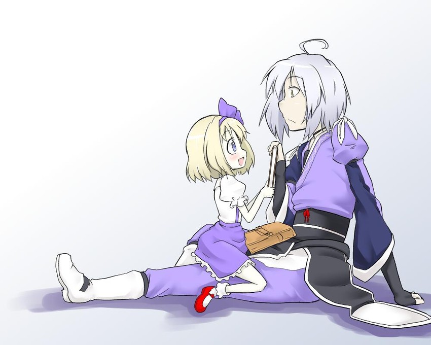 alice margatroid and morichika rinnosuke (touhou) drawn by futa_(nabezoko)