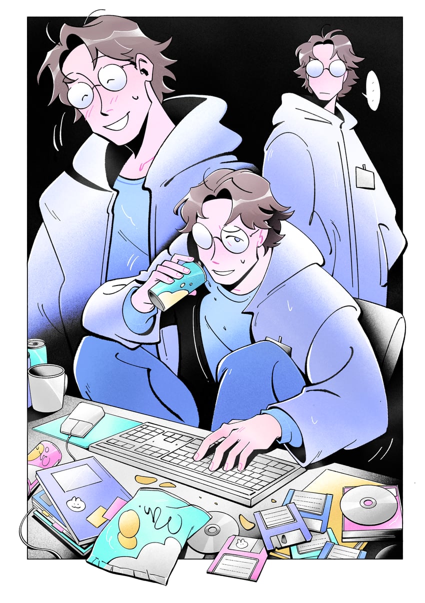 hal emmerich (metal gear and 1 more) drawn by chun_(moonlessgown)