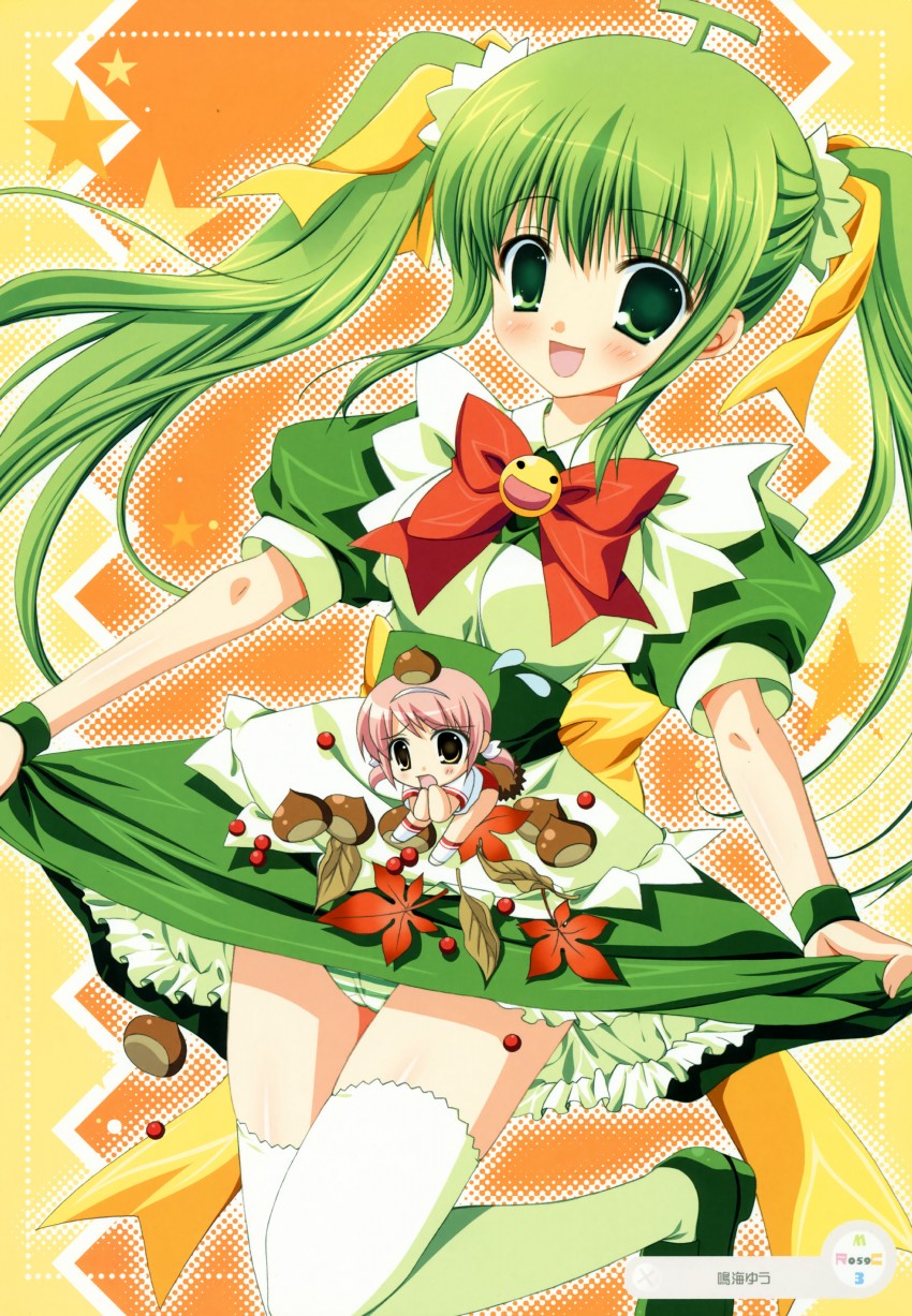 melon-chan and maron-chan (melonbooks and 1 more) drawn by narumi_yuu_(bunbukudou)