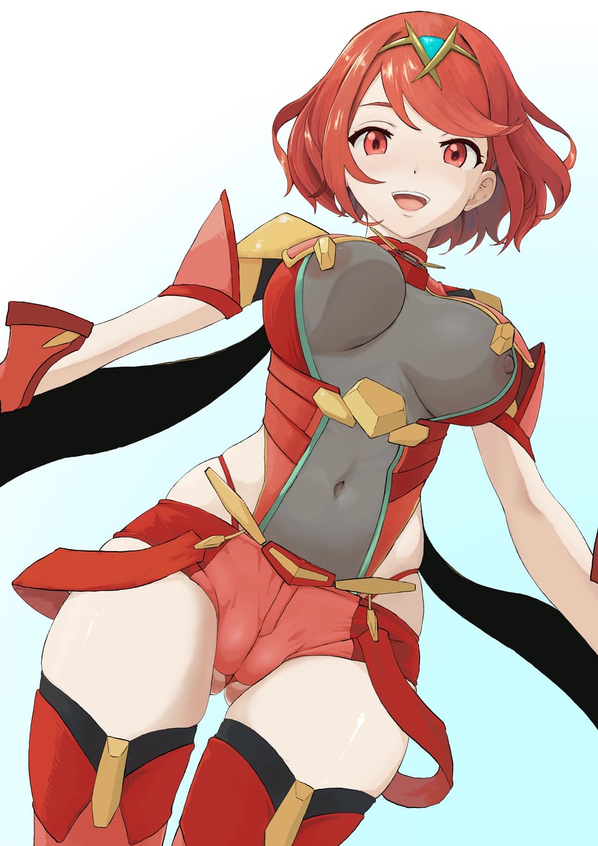 pyra (xenoblade chronicles and 1 more) drawn by pomerachi