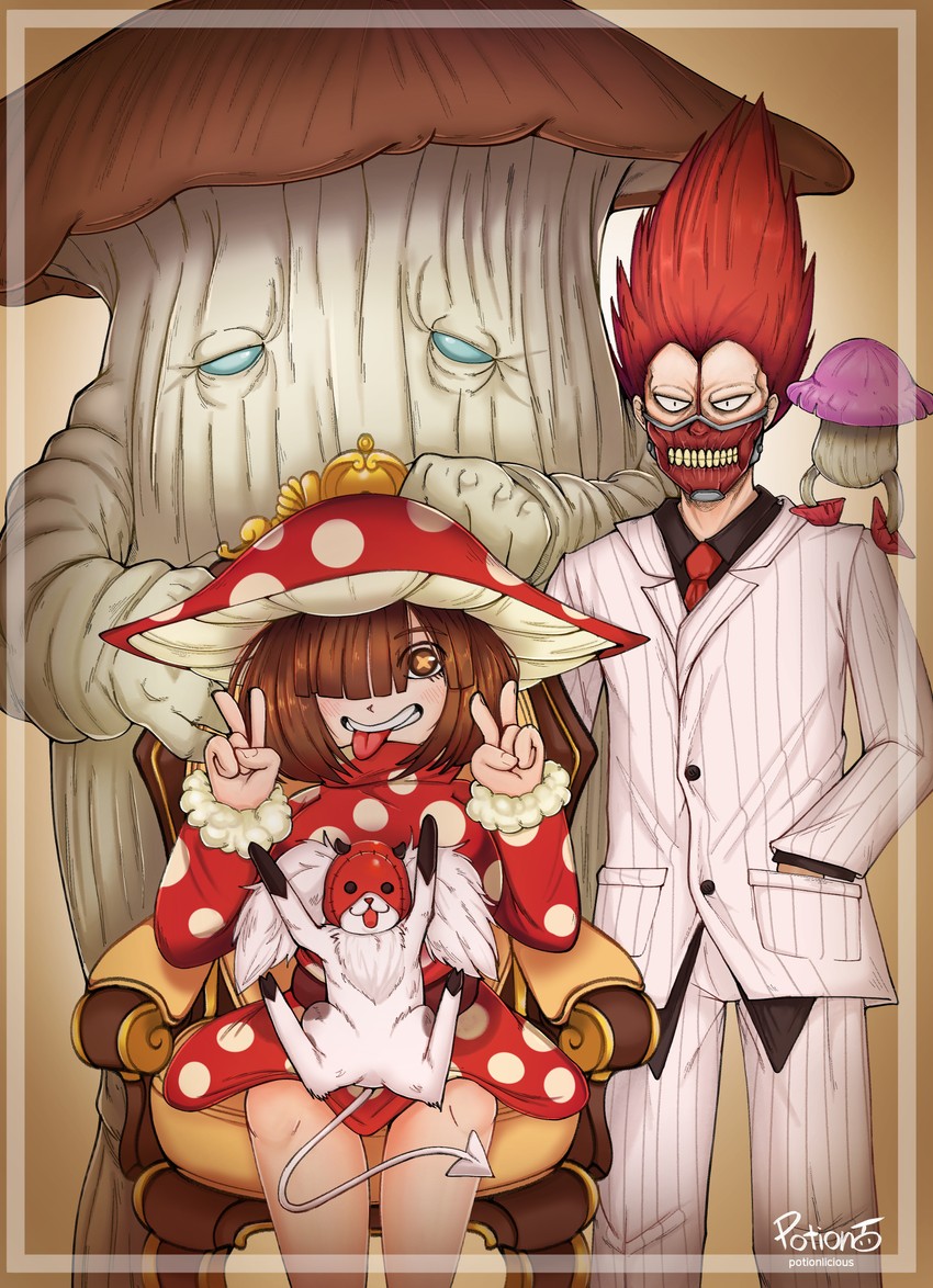 walking mushroom, komori kinoko, en, kikurage, and mushroom parent (boku no hero academia and 4 more) drawn by user_kpek8283