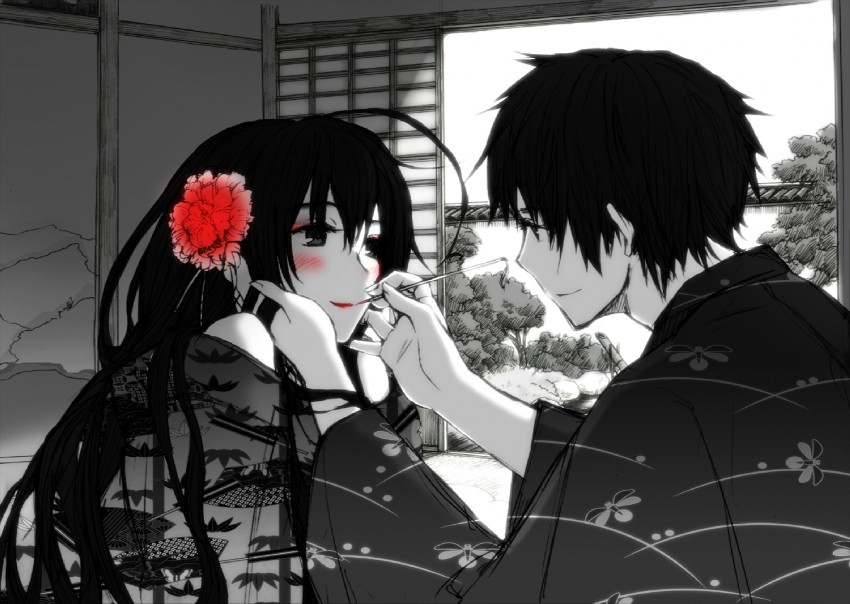 japan and taiwan (axis powers hetalia) drawn by tsuchii_(ramakifrau)