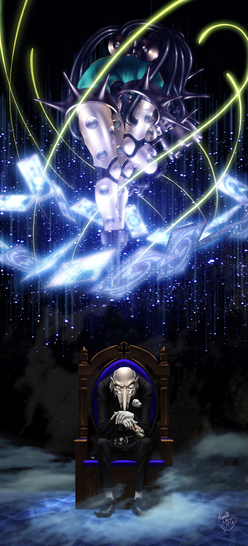 igor and vulcanus (persona and 2 more) drawn by kazuma_kaneko and shiraishi_megumi_(colorist)
