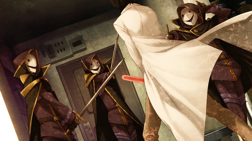 okabe rintarou (steins;gate and 1 more) drawn by huke