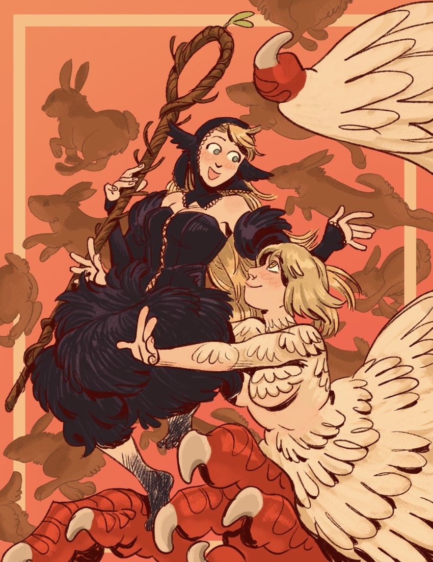 marcille donato and falin touden (dungeon meshi) drawn by aalexfletcher