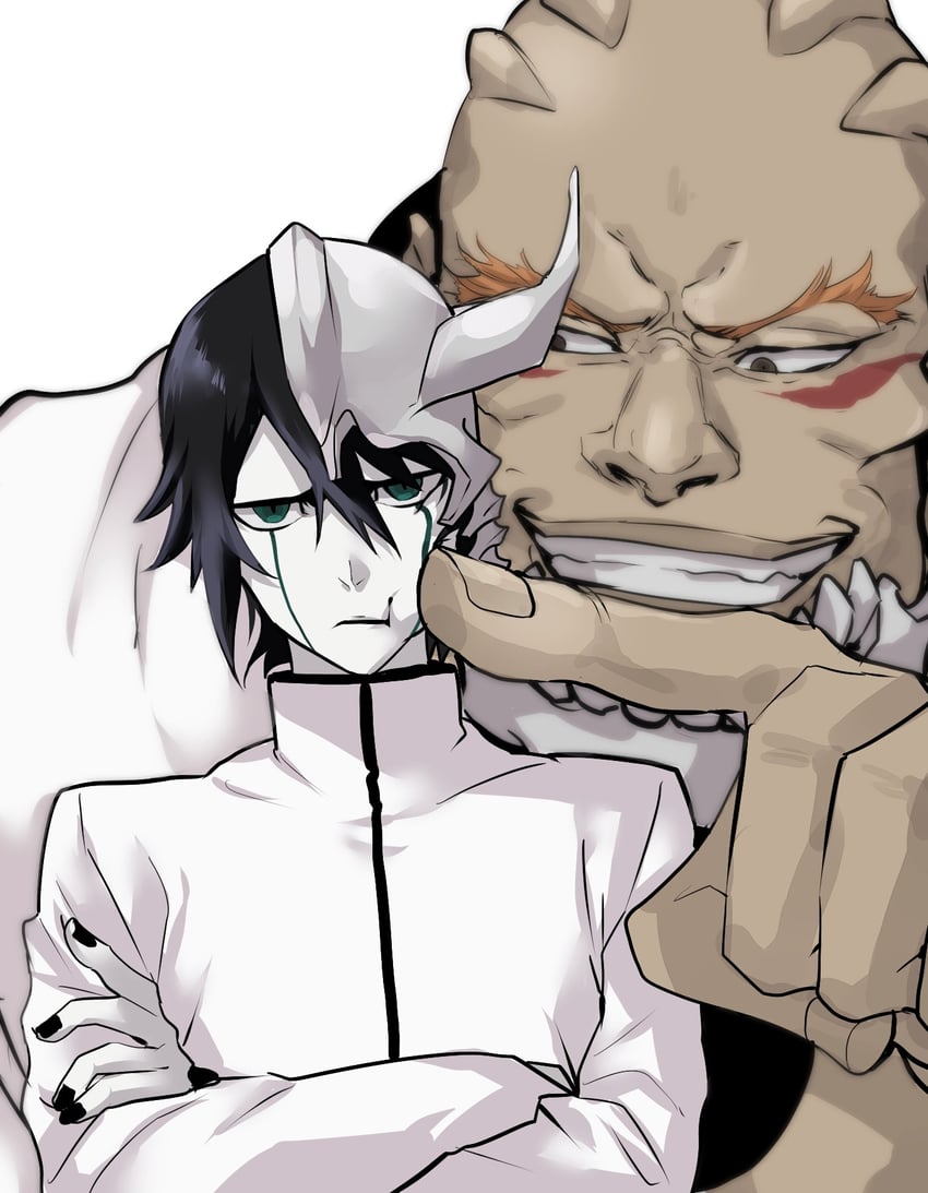ulquiorra cifer and yammy llargo (bleach) drawn by hishui_prpr