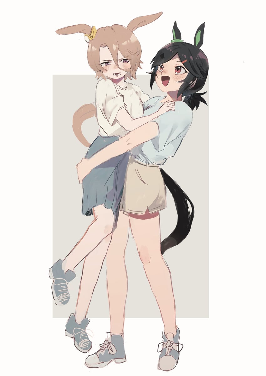 narita taishin and winning ticket (umamusume) drawn by kajitsu_ohima
