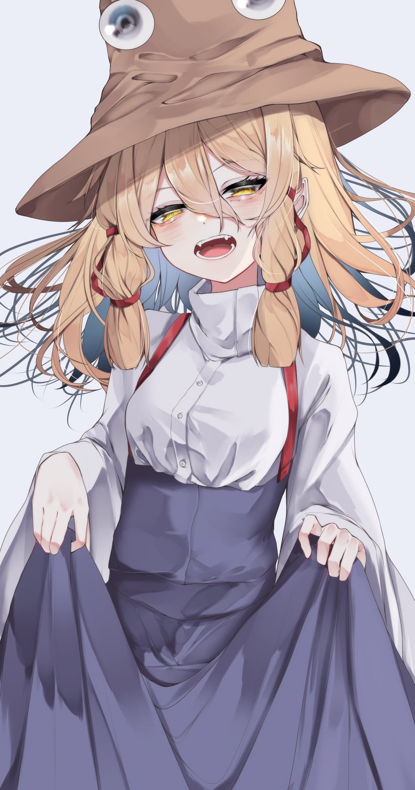 moriya suwako and pyonta (touhou) drawn by kararage_tsune