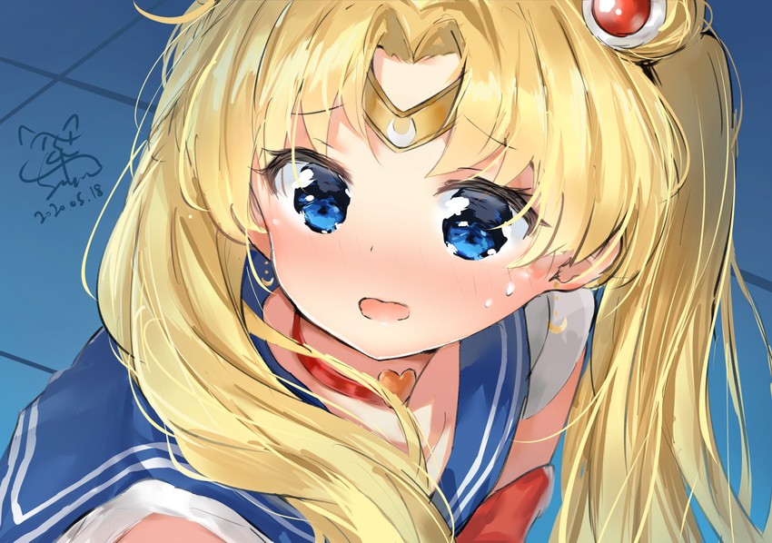 tsukino usagi and sailor moon (bishoujo senshi sailor moon and 1 more) drawn by seboneko