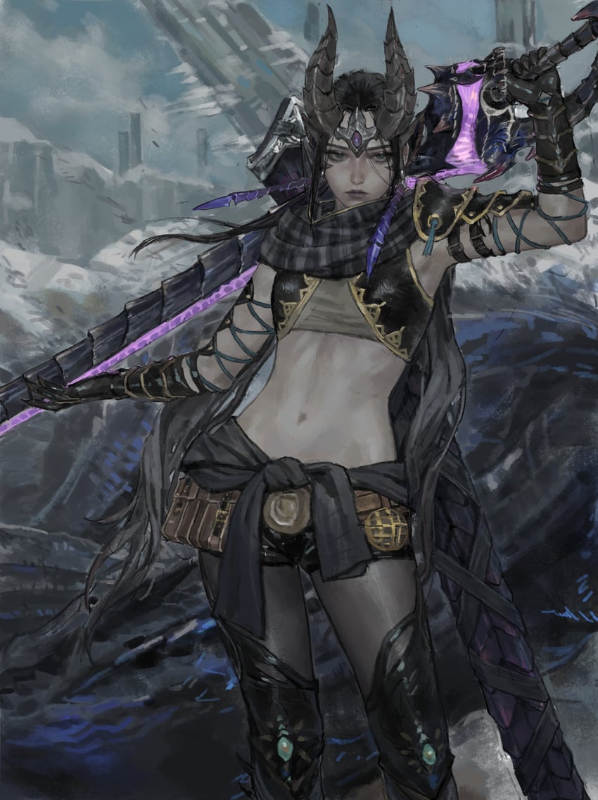monster hunter (monster hunter and 1 more) drawn by solipsist