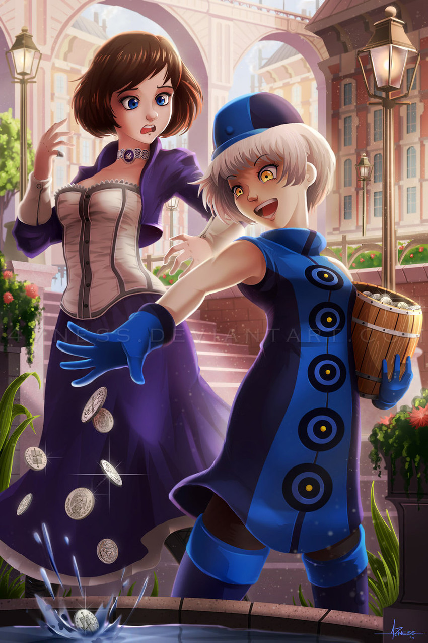 sawashiro miyuki and elizabeth (persona and 3 more) drawn by 47ness