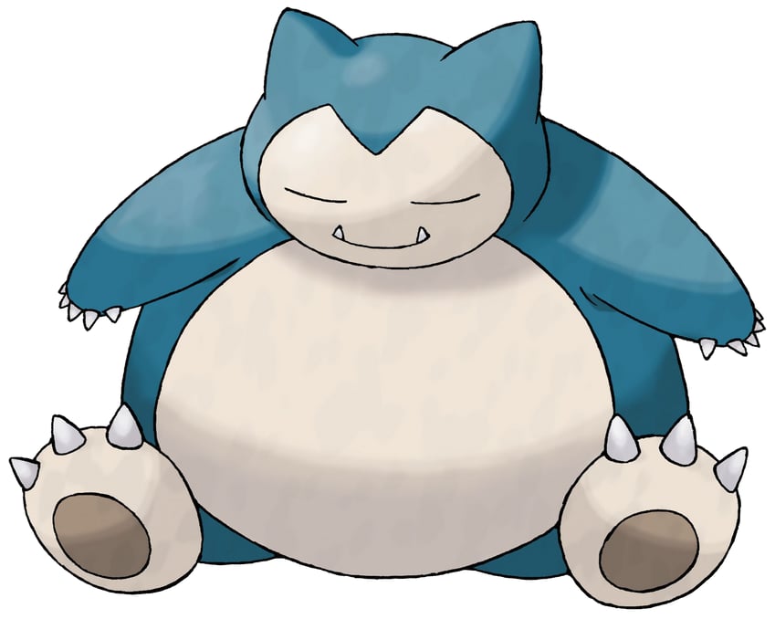 snorlax (pokemon and 1 more) drawn by sugimori_ken